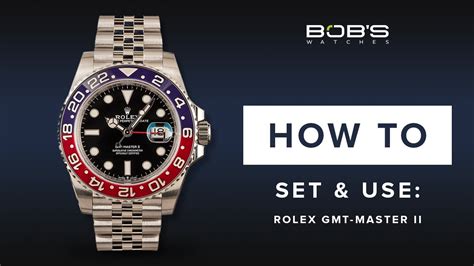 how to set gmt time rolex